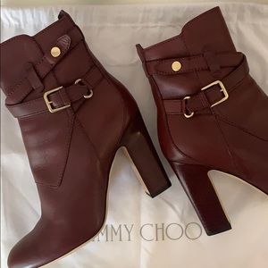 Jimmy Choo Burgundy Boots